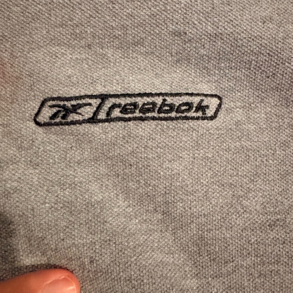 Vintage Y2K Reebok Light Gray Polo Shirt - Picture 3 of 7